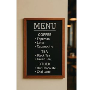 Wall Mount Chalkboard 300X400Mm Tea