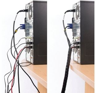 D-Line Cable Zipper L 2.5M/25Mm Blk