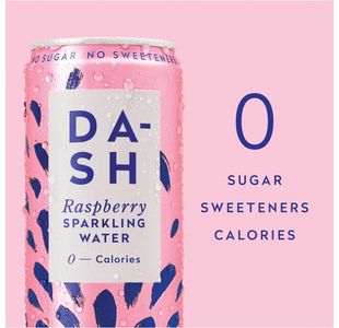 Dash Spkg Water Raspberry 330Ml Pk12