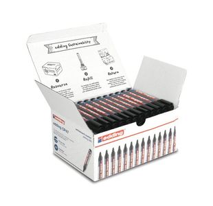 Edding Classpk Wbrd Markers Blk Pk50