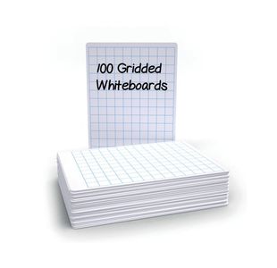 Economy Drywipe Board Grid A4 Pk100