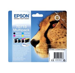 Epson T0715 Ink Durabrite Mltpk Cmyk