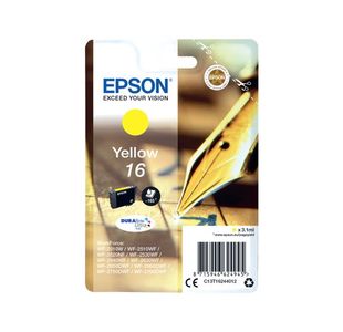 Epson 16 Inkjet Cartridge Yellow