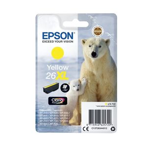 Epson 26Xl Ink Cartridge Prem Ylw