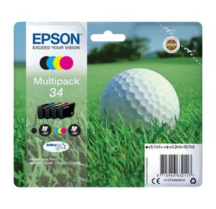 Epson 34 Ink Cartridge Multipk Cmyk