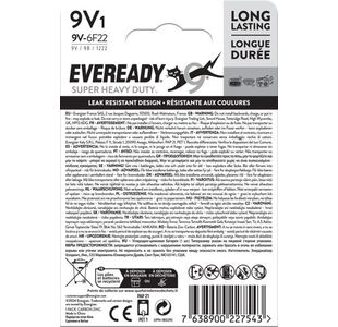 Eveready Super Heavy Duty 9V Battery
