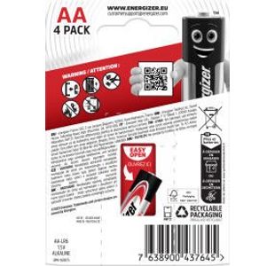 Energizer Max Aa Battery Pk4