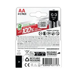 Energizer Max Aa Battery 4+2 Pk6