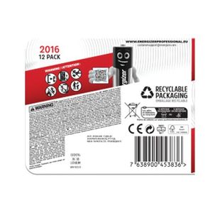 Energizer Lih Cr2016 Battery Pk12