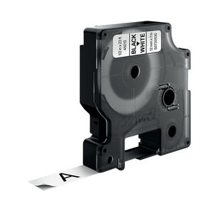 Dymo D1 Labelmaker Tape 12Mm Blk/Wht