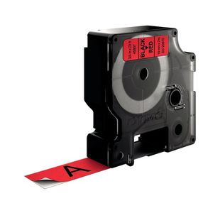 Dymo D1 Labelmaker Tape 19Mm Blk/Red