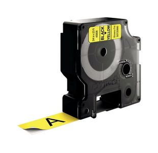 Dymo D1 Labelmaker Tape 19Mm Blk/Ylw