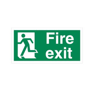 Fire Exit Run Man Left Vinyl 150X300