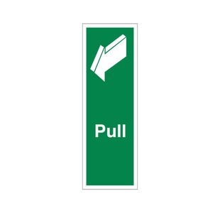 Pull Sign Save Vinyl 150X50Mm
