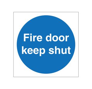 Fire Door Keep Shut No Symbol Plas