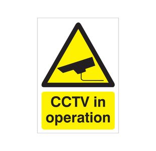 Cctv In Operation Sign Rigid Plas A5