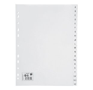 Index A-Z 20Part Reinf Holes A4 Wht