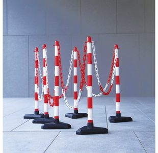 Guarda Chain 6 Post Red/Wht Concrete