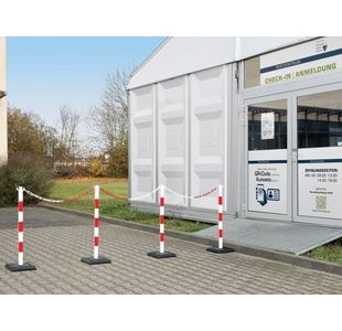 Guarda-Plus Chain 4 Post Red/Wht