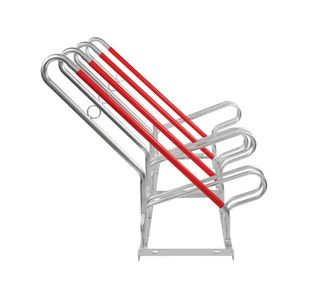 City Hybrid Bicycle Rack 4 Cycle Cap