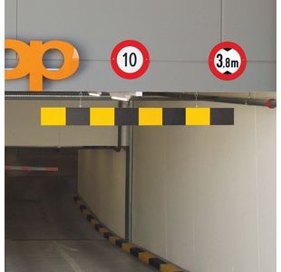 Height Restriction Bar 2500 Ylw/Blk