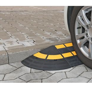 Hdut Kerb Ramp End 360X360 Ylw/Blk