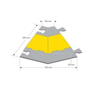Prot Ramp Med Rt Angle Sec Ylwblk