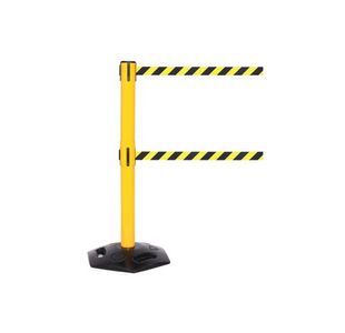 Twin Yellow Post Danger Red/White P2