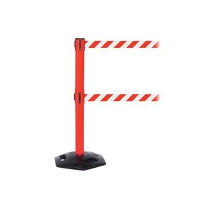Twin Red Post Danger Yellow/Blk Pk2