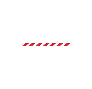 Barrier Blk With Red/Wht Belt 10.6M