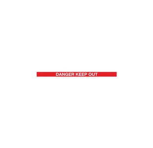 Magn Barrier Blk Danger Redwht 4.6