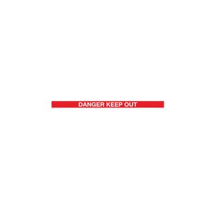 Magn Barrier Blk Danger Red/Wht 10.6