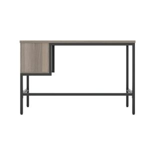 5 Star Varo Rect Desk Grey Oak/Black