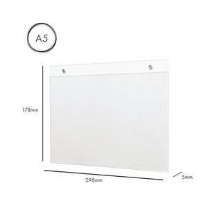 5 Star Wall Sign Holder A4 Landscape