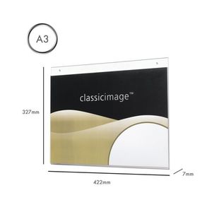5 Star Wall Sign Holder A3 Landscape