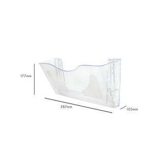 5 Star Wall Pkt Lit Holder A4 Lcap