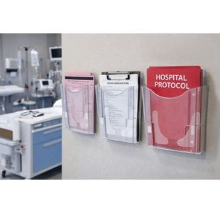 5 Star Wall Pkt Lit Holder A4 Ptrt