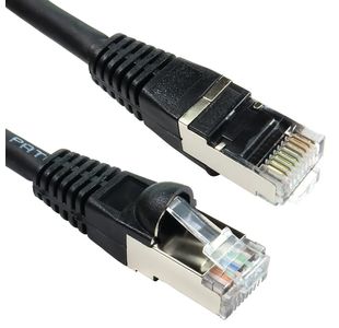 Cat6A Patch Snagless Cable 0.5M Blk
