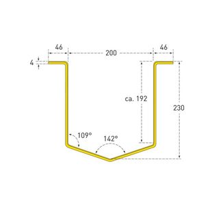 Wall Mtd Cable/Hose Prot In 300 Ylw