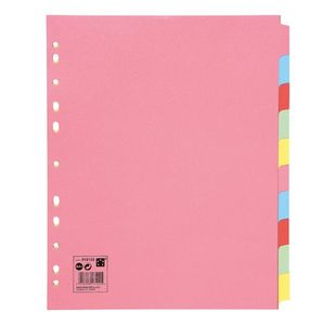 Subject Dvdr 10Part Card Ext Wide A4