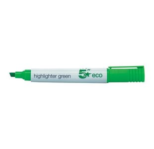 Eco Highlighter Chisel Tip Grn Pk10