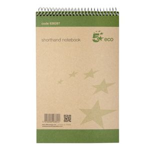 Eco Shorthand Pad Ruled 127X200 Pk10