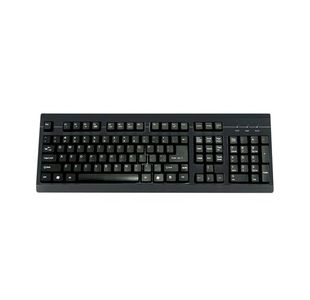 Keyboard Usb Wired Hot Keys Black