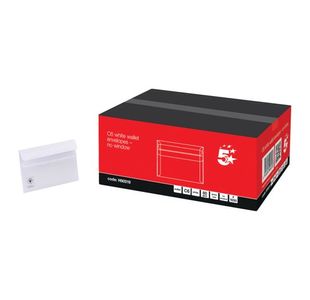 Env Rcyc Wlt 80Gsm C6 White Pk1000