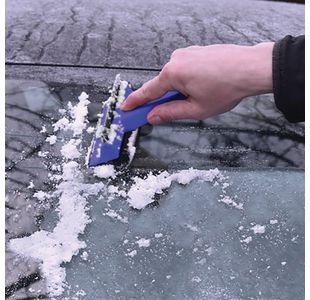 3-In-1 Squeegee Ice Scraper + Sponge
