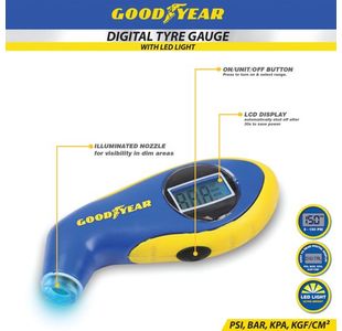 Goodyear Digital Tyre Pressure Gauge