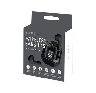 Wls Earbuds/Charge Case Wht/Blk Pk16