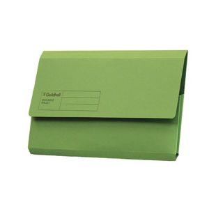 Guildhall Doc Wlt Foolscap Grn Pk50