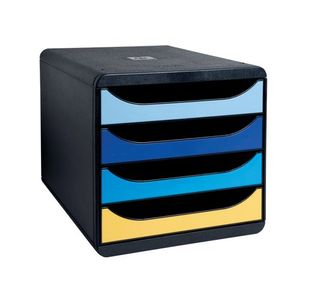 Exacompta Bee Blue Big Box 4 Drawers
