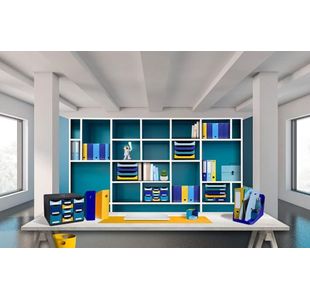 Exacompta Bee Blue Ecobin Pack 8